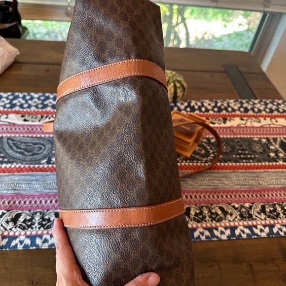 Celine Macadam Vintage Zippered Shoulder Tote, EUC - Picture 9 of 17